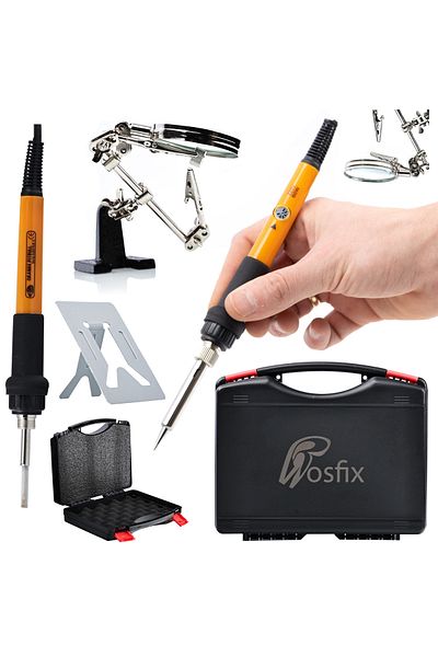 Rosfix Zestaw lutownica precyzyjna z potencjometrem 10w1 OP60W PE1