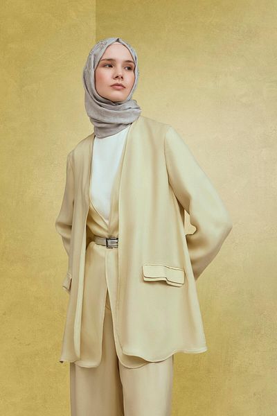 Armine Flowing Cupra Suit 25Y6037 Lemon