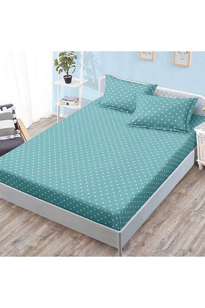 Patul Bed cover with elastic + 2 pillowcases, Pucioasa, Double bed 180x200