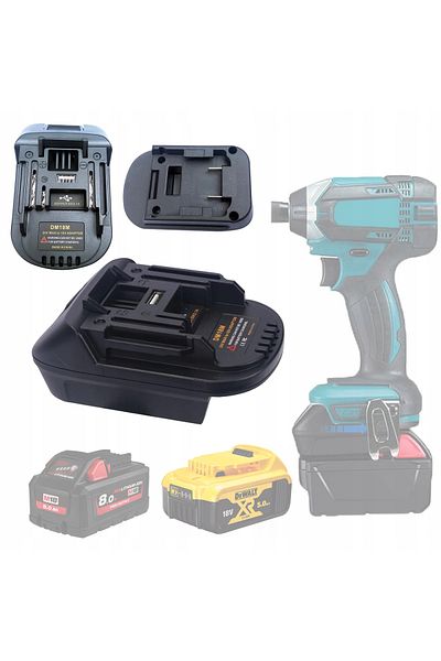 Rosfix Adapter Dewalt / Milwaukee do akumulatora Makita DM18M