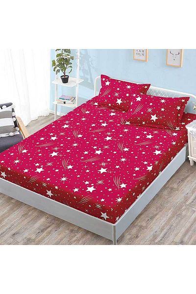 Patul Bed cover with elastic + 2 pillowcases, Pucioasa, Double bed 180x200