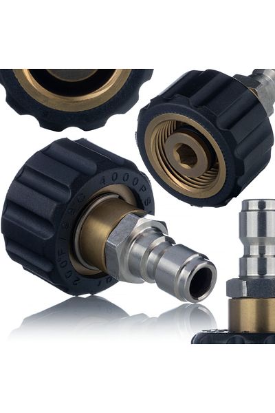 Rosfix Wtyk / Szybkozłączka do myjek Kärcher HD HDS M22x1,5mm (M22*1,5 14mm-1/4QC)