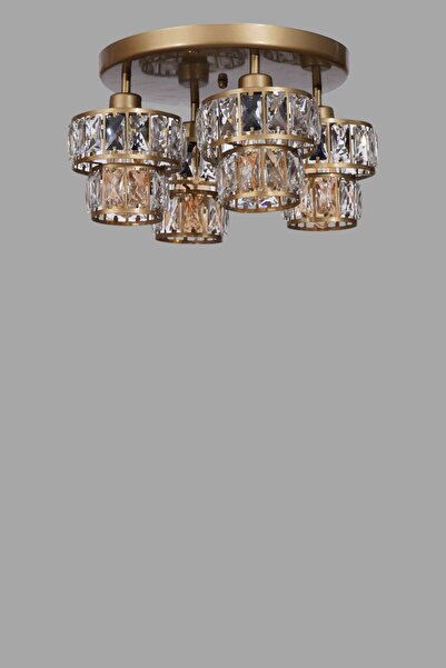 Lumexx LEO 4 LÜ TEPSİLİ ESKİTME PLAFONYER AVİZE