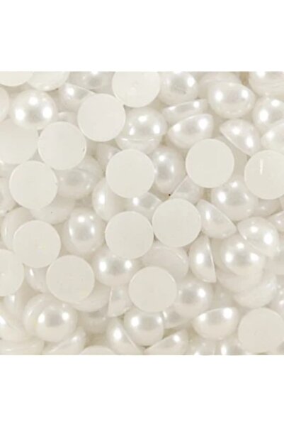 kalben accessories Beyaz Yarım Plastik İnci Boncuk 10 Mm (200 adet )