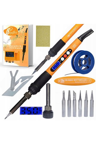 Rosfix Set 10-in-1 stație lipit Rottweiler Portocaliu cu accesorii profesionale