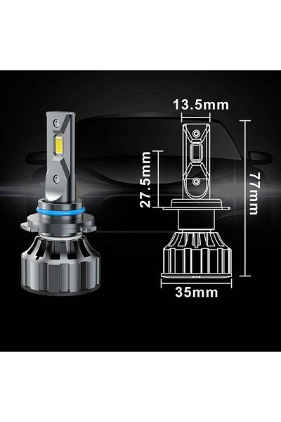 BGRJ Automotive HB4 9006 Canbus 120W LED bulbs, cold white light, 12000 lumens, error free