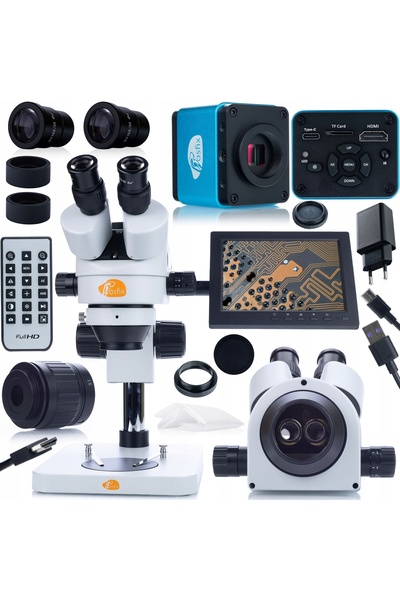 Rosfix Set complet microscop Mercury Pro + cameră Aquarius PRO + ecran 8"