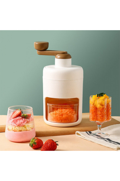 Blusmart Concasor de gheață, Mini concasor manual de gheață, Aparat de smooth...