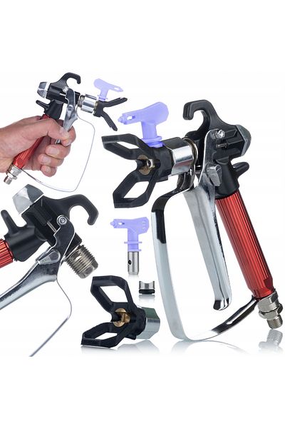 Rosfix Pistolet do agregatu malarskiego UltraSpray RedJet RJ1+Dysza Malarska Ultra Spray 517