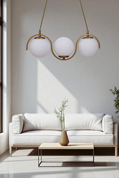 Lumexx ZOE 3 LÜ ESKİTME BEYAZ CAMLI SARKIT