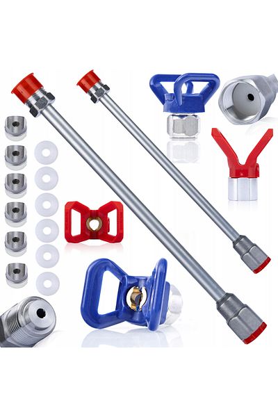 Rosfix Zestaw Lanca do agregatu malarskiego 50cm + 30cm, plus zestaw uszczelek, osłon dysz,