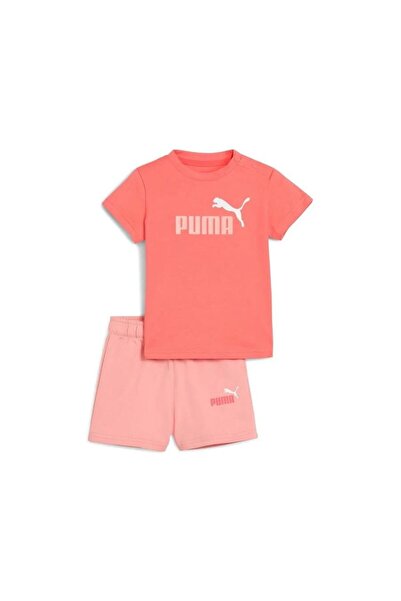 Puma ESS Tee and Shorts SetPeach Frost