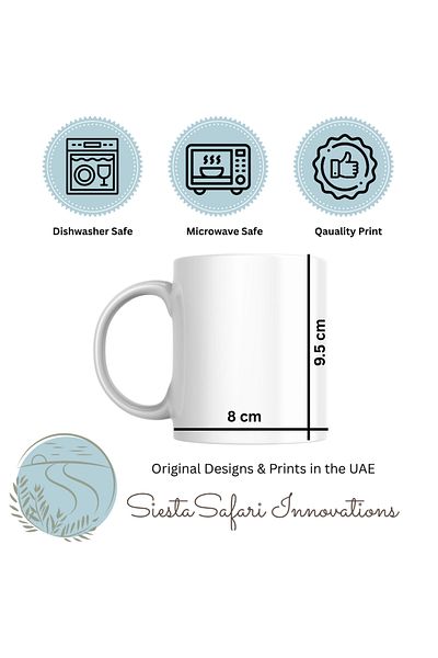 SiestaSafari Coffee Mug Happy Teacher's Day with Thank You Note Gift for Teacher