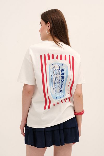 Addax Fish Printed T-Shirt P10488
