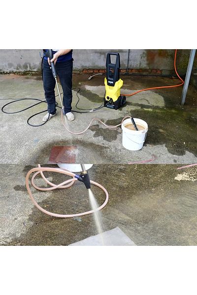 Rosfix Zestaw do piaskowania z przyłączem mosiężnym Karcher K2-K7 dysza ceramiczna wąż 3m lanca 460mm