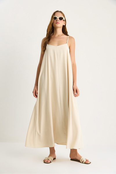 Bianco Lucci Women's Rope Strap Lined Flowing Comfortable Summer Dress 5247 60281074