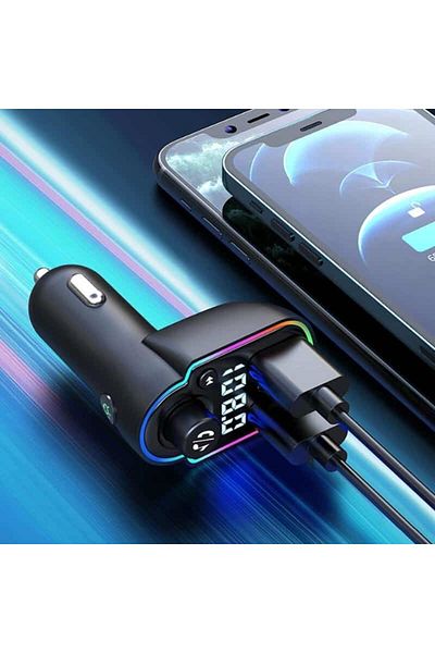BGRJ Automotive Car kit FM modulator BGRJ-A8, Mp3 Player, USB, Type C, fast charge