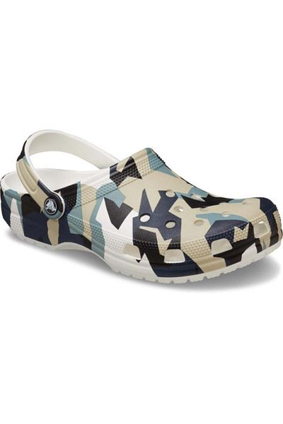 Crocs Clogs Classic Geo Camo Clog 39-40 EU - M7/W9 US Alb - White/Multi