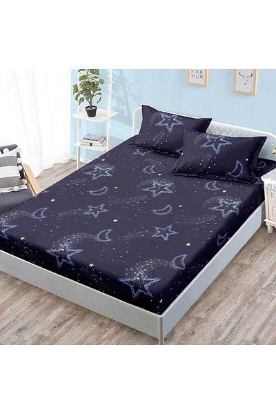 Patul Bed cover with elastic + 2 pillowcases, Pucioasa, Double bed 180x200