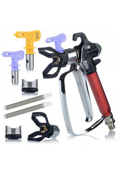 Rosfix Pistolet do agregatu malarskiego UltraSpray RedJet RJ1+Dysza Malarska Ultra Spray 517