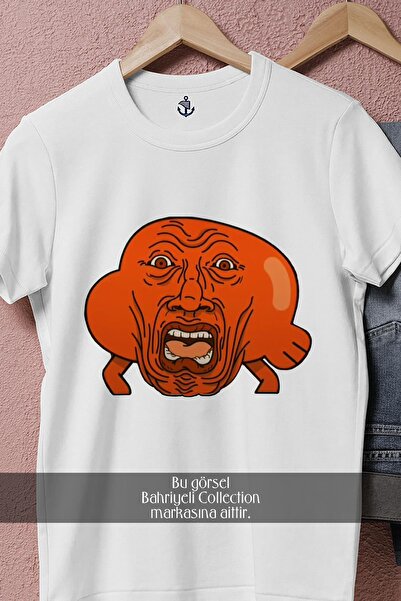 Bahriyeli Collection oversized The Amazing World Of Gumball Σχεδιασμένο μπλουζάκι Unisex