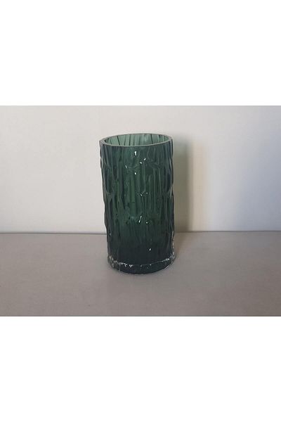 Paşabahçe Handmade Glass Master Shell Vase 25 cm Smoked Green