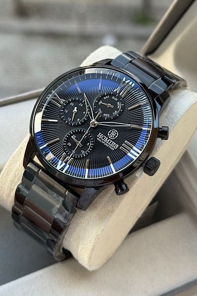 Homies Men's Wrist Watch Stainless Steel Band Waterproof with Special Box and Bracelet Gift.