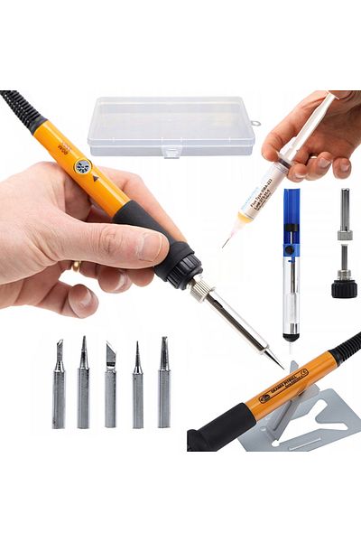 Rosfix Set complet de lipit 8-în-1, cu flux și accesorii profesionale