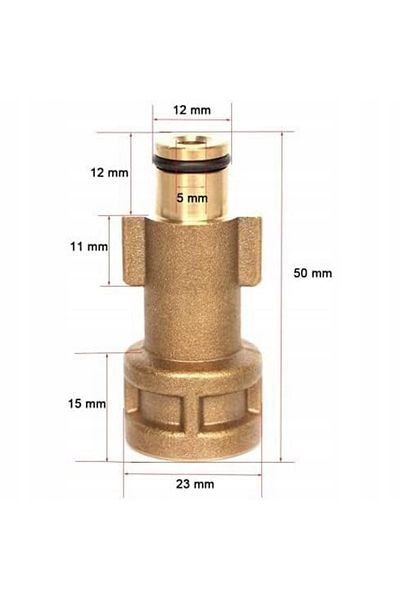 Rosfix Adapter / przejściówka do myjki ciśnieniowej Bosch starego typu na szybkozłączke (QC) 1/4"