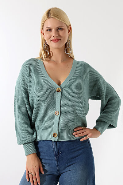 Marvine Women's Long Sleeve Buttoned Knitwear Cardigan