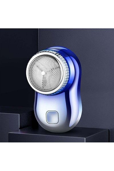 AGD Mini Electric Shaver - SQ-210 Blue/Silver
