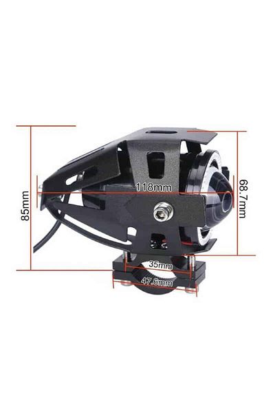 BGRJ Automotive Motorcycle, ATV, Off Road LED projector, with angel eye, 2 phases and strobe mode