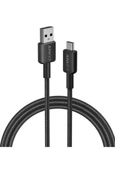 Anker كابل 322 USB-A إلى Type-C بطول 1.8 متر، أسود