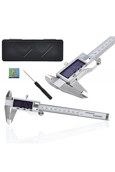 Rosfix Profesjonalna metalowa suwmiarka elektroniczna 150mm w etui