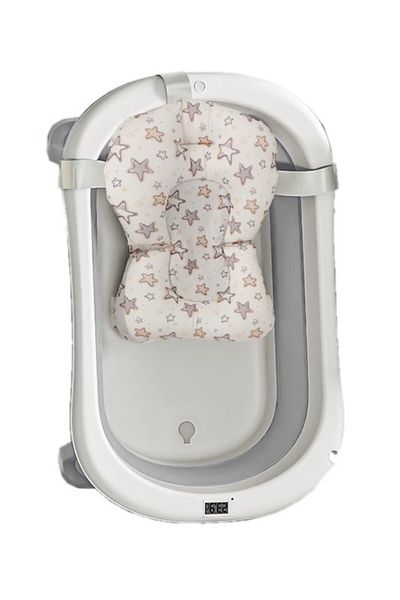 Little Mom Set Cadita pliabila Little Mom cu Termometru si Hamac pentru copii Grey