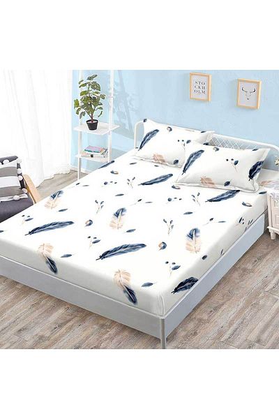 Patul Bed cover with elastic + 2 pillowcases, Pucioasa, Double bed 180x200