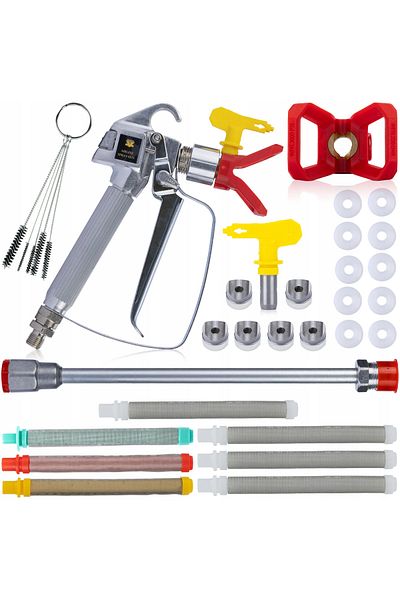 Rosfix Pistolet malarski do agregatu z dyszą 517 + lanca 50cm + zestaw akcesoriów