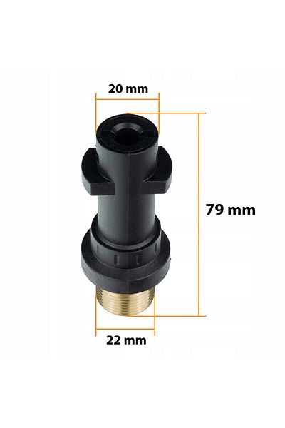 Rosfix Wąż do czyszczenia kanalizacji 20m M22-Bayonet do Kärcher K2 K3 K4 K5 K6 K7 z wymienną dyszą