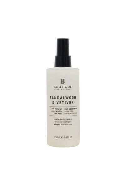 Boutique Hair & body spray with sandalwood & vetiver fragrance, Boutique, 250 ml