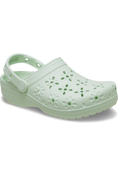 Crocs Classic Floral Cut-Out Clog 39-40 EU - M7/W9 US Green - Jade Tint