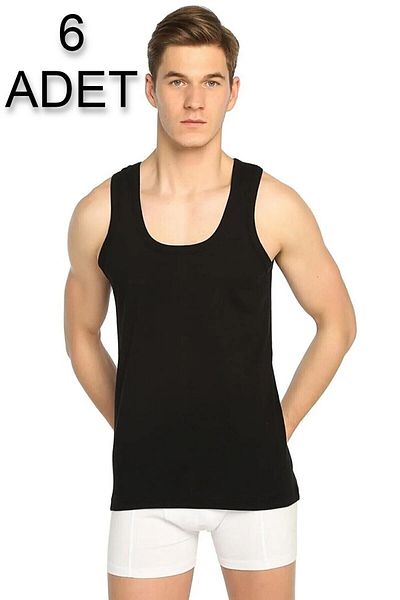KEYAL Seher Men's Combed Cotton Undershirt 6-Pack