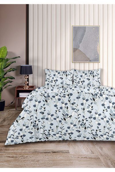 Evim Danny 100% Cotton Akfil Cotton Single Duvet Cover Set 160X220Cm Indigo
