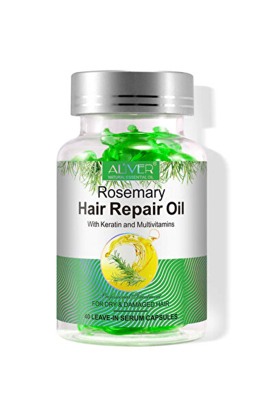 ALİVER Професионални капсули за увредена коса с масло от розмарин, кератин, 4...