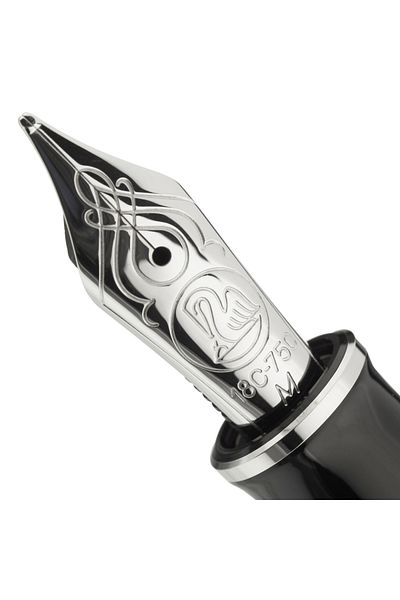 Pelikan 18k/750 Gold Nib Rhodium-Plated, Material Metal, Color Silver, For M805 Fountain Pen