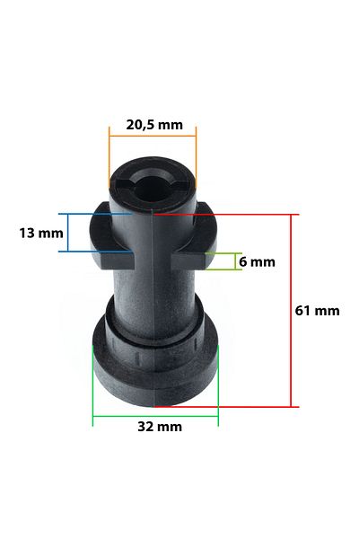 Rosfix Adapter / Złącze Bayonet do łączenia akcesoriów z gwintem 1/4" do Kärcher K