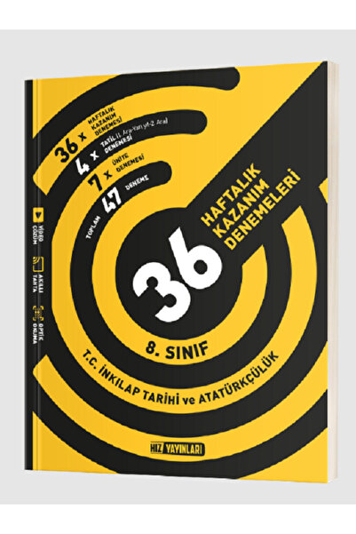 Evrensel İletişim Yayınları 8.Sınıf Hız Yayınları İnkılap Tarihi 36 Haftalık ...