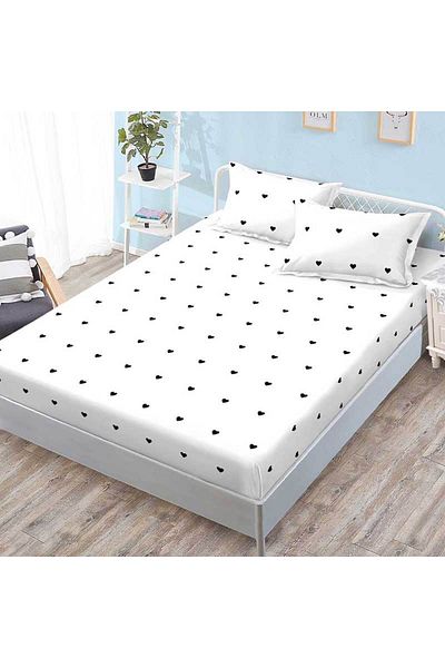 Patul Bed cover with elastic + 2 pillowcases, Pucioasa, Double bed 180x200