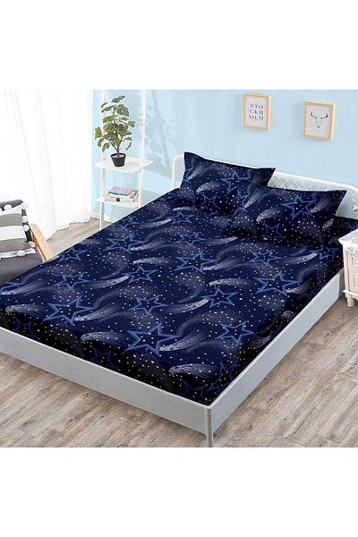 Patul Bed cover with elastic + 2 pillowcases, Pucioasa, Double bed 180x200