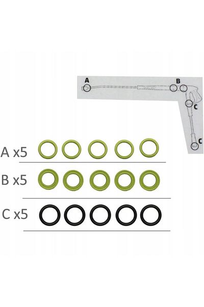 Rosfix Zestaw naprawczy (15 uszczelek) pistoletu myjki ciśnieniowej Kärcher Easy Lock 2.880-001.0