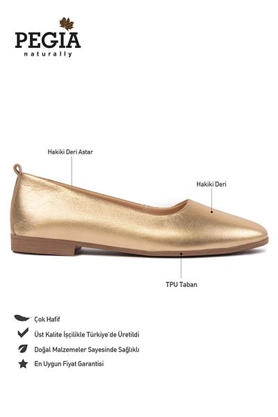 Pegia Balerini clasici din piele naturală DG6050